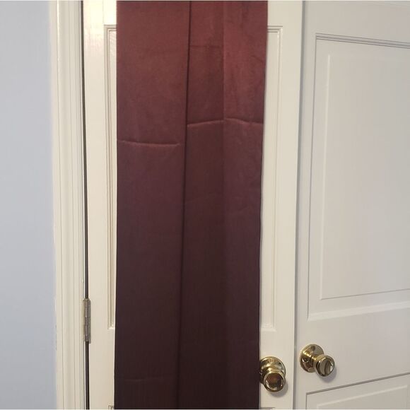 Other - Curtains!! Set of 4 Maroon Grommet Curtain Panels – Luxurious, Textured Finish